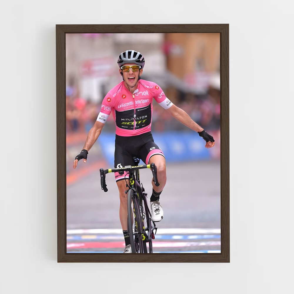 Poster Vitesse Rose – affiche Cyclisme (vue 5)